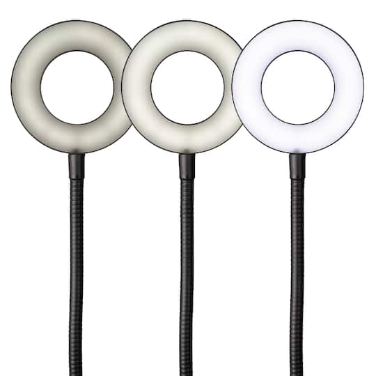 OttLite Dimmable Ring Light with Clip